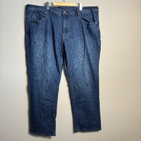 Buffalo Men's‎ Medium Wash Denim TRAVIS-X Slim Straight Blue Jeans Tag: 48x32 - Picture 1 of 15